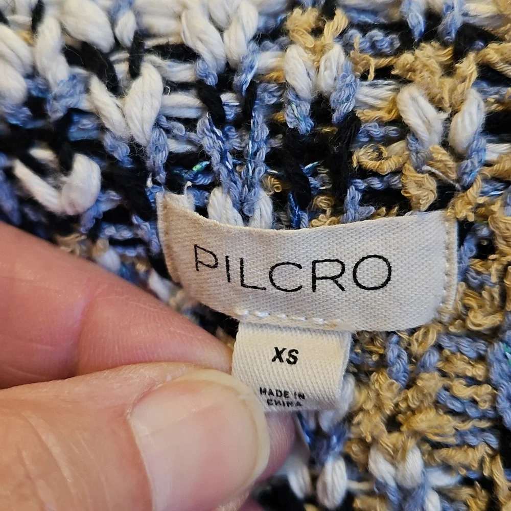 Anthropologie PILCRO Collared Cropped Cardigan Sweater - XS